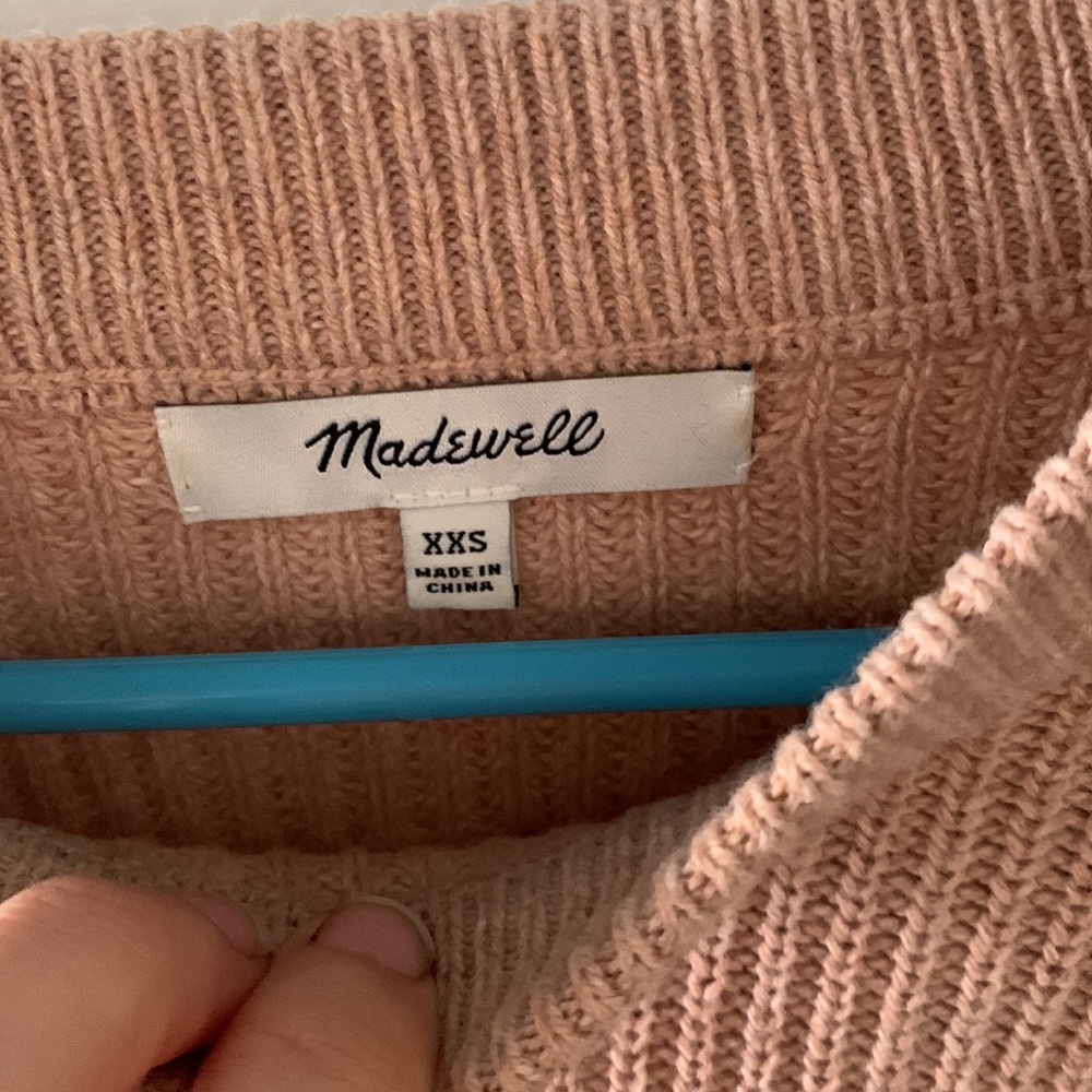 Pink Patch Pocket Pullover Sweater - image 3